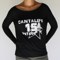 Tee-shirt Noir ML Femme SOPH- Cantalife