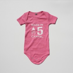 Body manches courtes Rose - Made In Cantal
