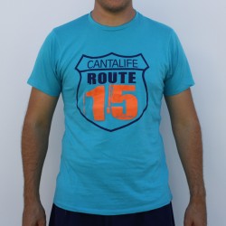 Tee-shirt ROAD Turquoise - Cantalife