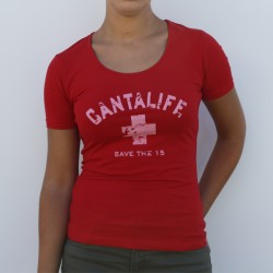 Tee-shirt Rouge Femme Classic Vintage - Cantalife