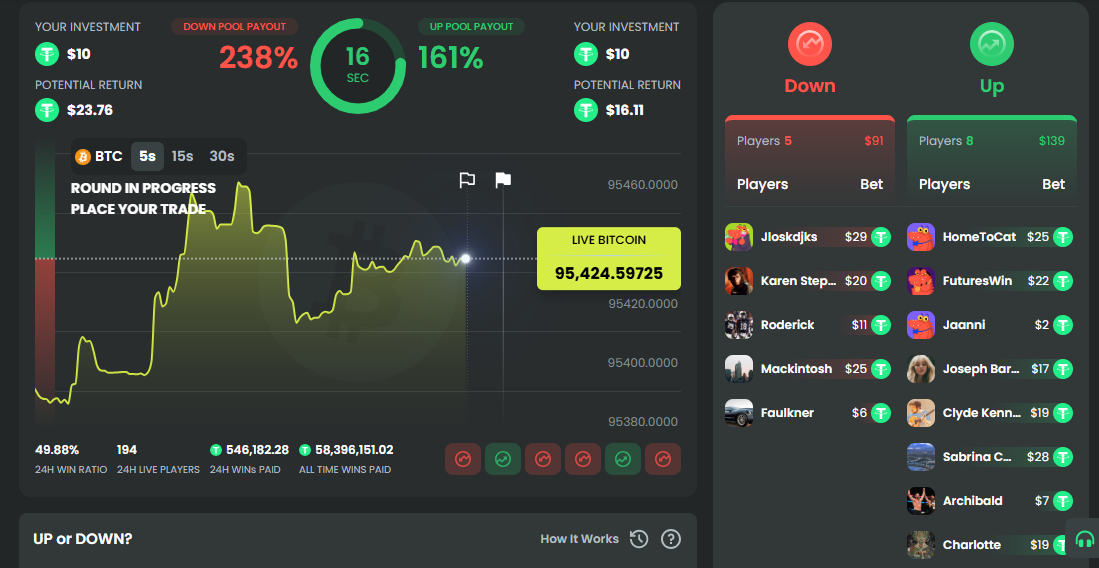 Bitcasino.io interface